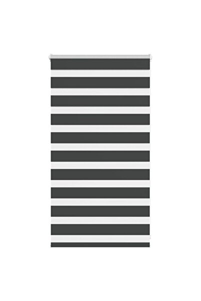 vidaxl Ζέβρα τυφλή Μαύρο Πλάτος υφάσματος 85,9 εκ. Πολυεστέρας