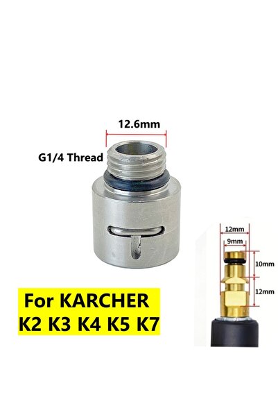 Choice1 محول فوهة تنظيف المجاري عالي الضغط لـ KARCHER K بسن G1/4، متوافق مع K...