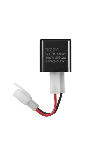Choice black Adjustable 2-Pin Electronic LED Flasher Relay with Wires for Bik...