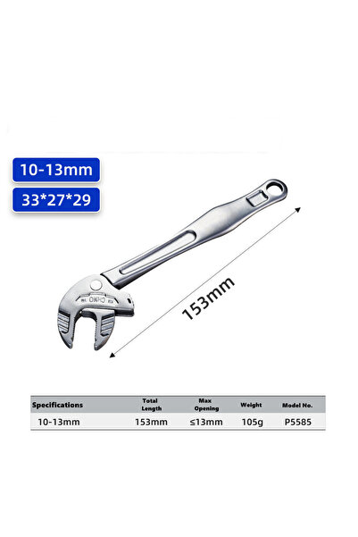 Choice3 10-13mm Self-Locking Spring Ratchet Wrench Motorcycle Repair Heavy-Du...
