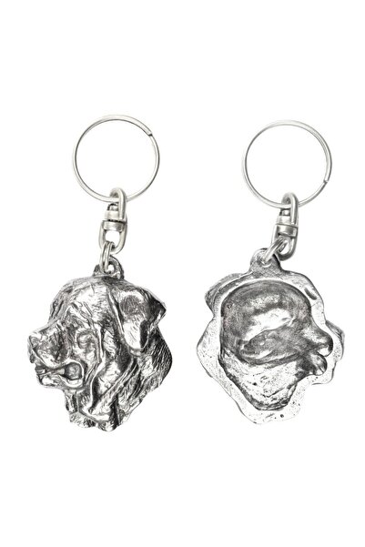 Art - Dog Tosa Inu - Silver-plated dog pendant, handbag decoration, backpack ...
