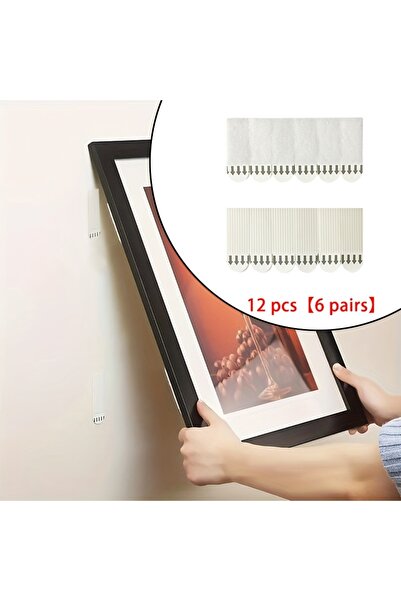 Choice3 12 قطعة - 6 أزواج (12-60 قطعة) شريط تعليق صور شديد التحمل غير مثقوب -...