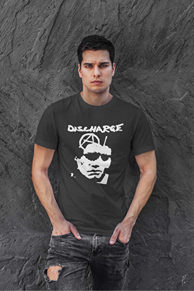 buzagi tasarım ürünleri Discharge Digital Printing Regular Fit Black Unisex T...