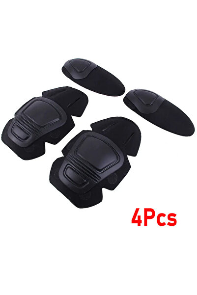 choice2 4Pcs-black 1Pair Tactical Protective Knee Elbow Pads Outdoor Camoufla...