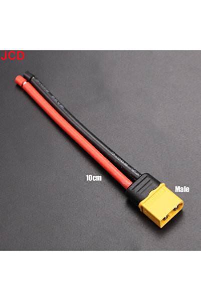 Choice6 مجموعة موصلات ذكر وأنثى JCD XT60 بطول 10 سم مع عازل سيليكون وسلك تمدي...