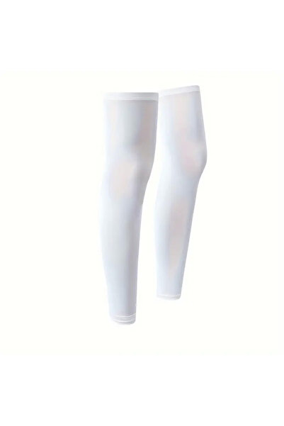 choice2 white Summer Sun Protection Leg Cover High Elastic Breathable Quick-D...
