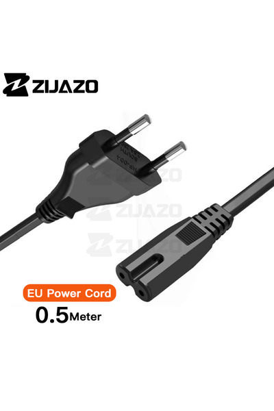 choice2 0.5M ZIJAZO EU Power Cord European Power Cord EU Non-Polarized IEC-32...