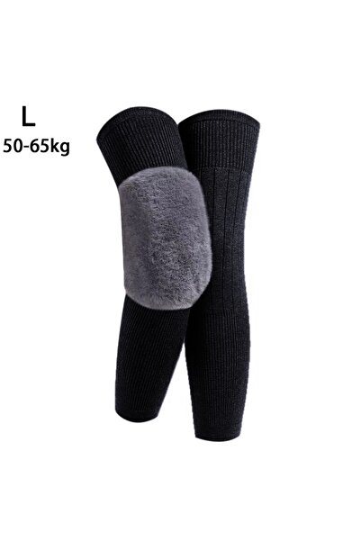 Choice3 Black L-Hairy- New Plus Velvet Winter Knee Pads Universal Windproof C...