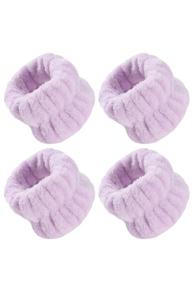 Choice17 purple 2 pairs 2-4pcs Wrist Washing Belt Soft Microfiber Towel Wrist...