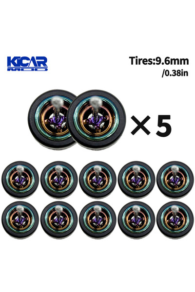 Choice3 TY70961 1/64 Model Q Car Wheels with Detachable Slicks Tires for Toy ...