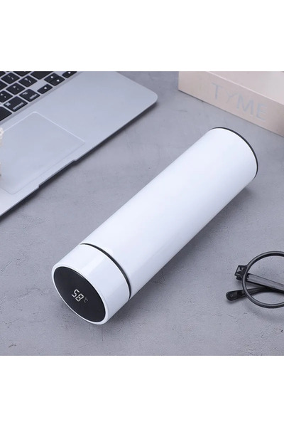 Choice6 500ML White 500ML Intelligent Temperature Thermos Bottle Sports Water...
