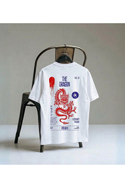 LORVEX Μπλουζάκι Oversize Unisex 100% Βαμβακερό με στάμπα, Άνετη εφαρμογή