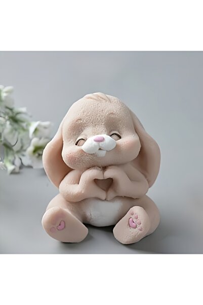 Choice 1pc Rabbit 278 1pc Adorable Rabbit Resin Silicone Mold with Expressive...