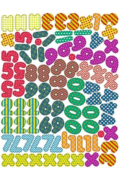 URSUS Numere și simboluri matematice - Set de 90 de piese magnetice