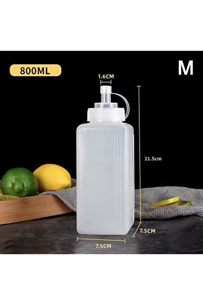 choice2 M800ml Hot Large Mouth 600/800/1000ML Squeeze Sauce Bottle Condiment ...