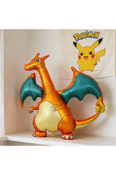 Choice 134x125cm Laser Pokemon 3D Balloon Large Charizard Pikachu Mew Cute An...