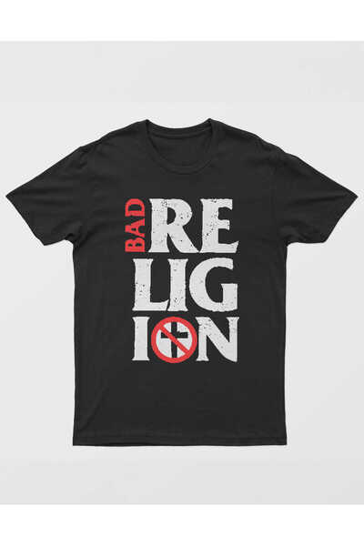 buzagi tasarım ürünleri Bad Religion Regular Fit Black Unisex T-Shirt