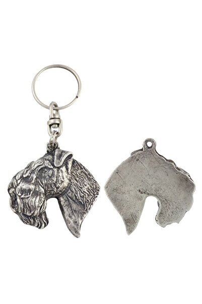 Art - Dog Kerry Blue Terrier - Pandantiv câine placat cu argint, decorațiune ...