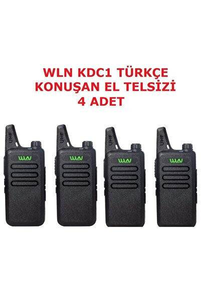 ZASTONE 4 ADET WLN El Telsizi TÜRKÇE KONUŞAN DARBEYE SUYA DAYANIKLI