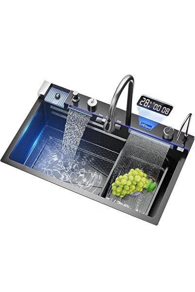 varioshop Έξυπνο VarioShop ®   Πολυλειτουργικός Νεροχύτης Κουζίνας με Ψηφιακή...