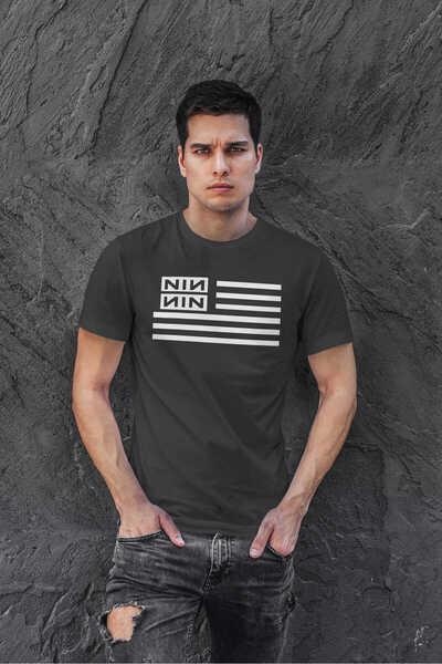 buzagi tasarım ürünleri Nine Inch Nails Regular Mold Black Unisex T-Shirt