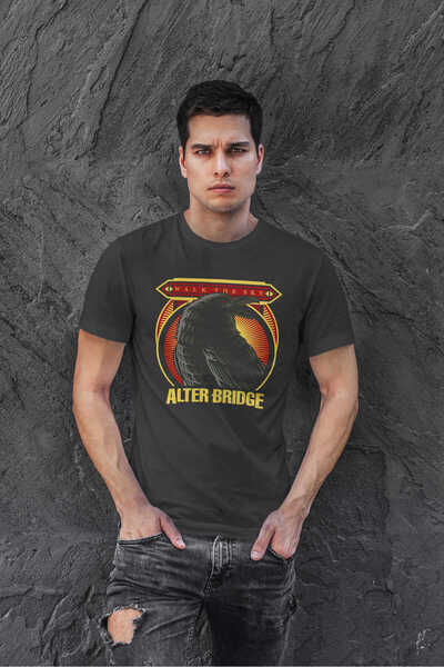 buzagi tasarım ürünleri Alter Bridge Regular Fit Black Unisex T-Shirt