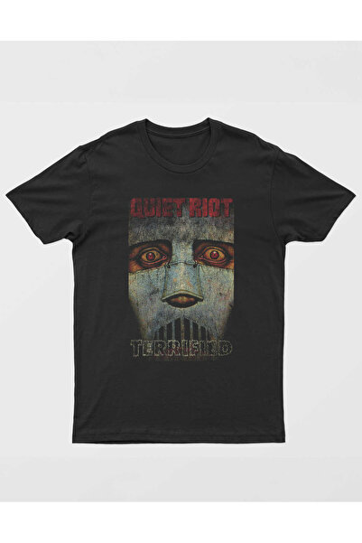 buzagi tasarım ürünleri Quite Riot Regular Fit Black Unisex T-Shirt
