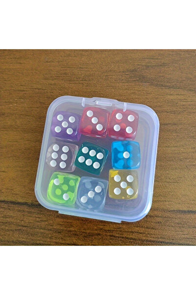 Choice 9pcs a box 9pcs/set Vibrant Color Dice Set - Assorted Colors, Portable...