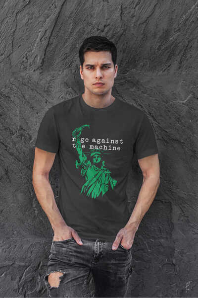 buzagi tasarım ürünleri Rage Against the Machine Regular Fit Black Unisex T-S...