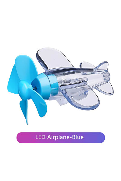 Choice5 زينة طائرة LED تعمل بالرياح باللون الأزرق للدراجات النارية ومقود السي...