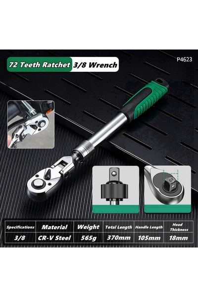 Choice Type E Drive Socket Drive Standard Ratchet Wrench , 1/4，3/8，1/2 Inch F...