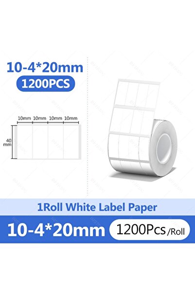 Choice18 10-4x20mm-1200 قطعة ورق ملصقات حرارية نيمبوت B21/B1/B31 دائرية بيضاء...