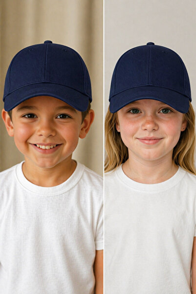 moda nokta Κορίτσι - Αγόρι Μαύρο Χρώμα Καπέλο Επίπεδο ΜΠΛΕ ΣΚΟΥΡΟ