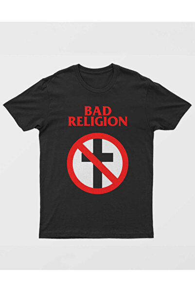 buzagi tasarım ürünleri Bad Religion Regular Fit Black Unisex T-Shirt