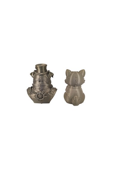 OEM Set Figurine SteamPunk Cat and Dog