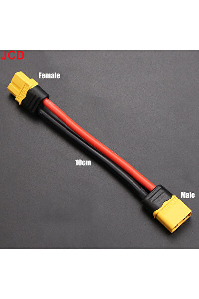 Choice4 مجموعة موصلات ذكرية وأنثوية JCD XT60 بطول 10 سم مع عزل سيليكون 12AWG ...