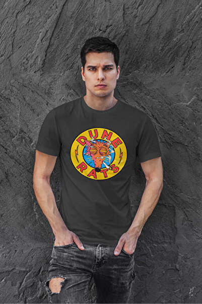 buzagi tasarım ürünleri Dune Rats Regular Fit Black Unisex T-Shirt