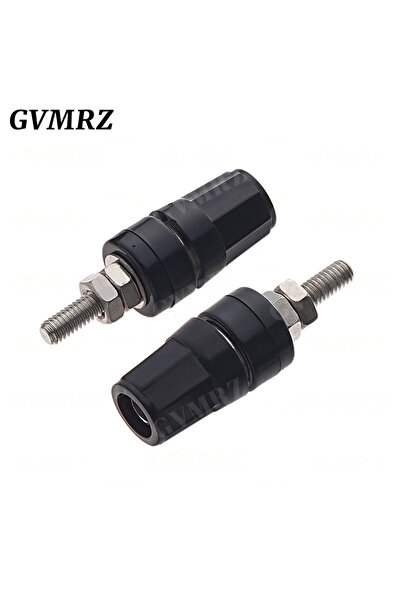 Choice1 Black 5PCS M4X36 Pure Copper Terminal 4MM Banana Jack Socket 20A Bind...