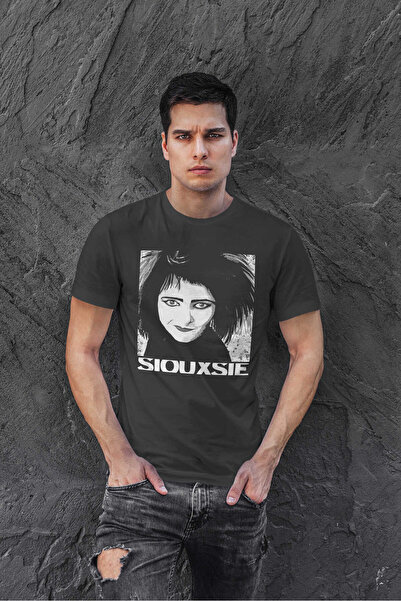 buzagi tasarım ürünleri Siouxsie and the Banhees Regular Fit Black Unisex T-S...