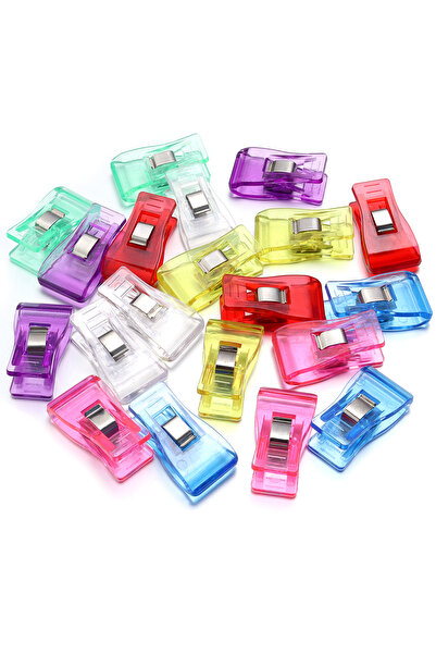 Choice4 m 20pcs 20-100pcs/Lot Colorful Plastic Sewing Clip Craft Securing Qui...