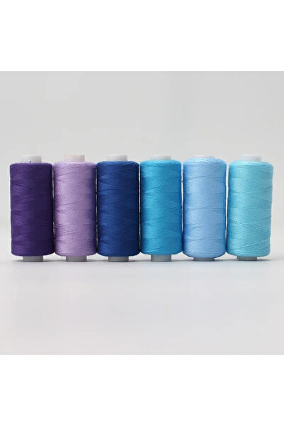 Choice1 C 6pcs Assorted Colors Polyester Sewing Thread Set for DIY Domestic S...