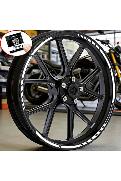 Choice7 ZNJx1 (LG-A0)-White 16PCS/1Set Racing Stripe for 17-19inch Rims Motor...