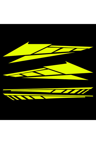 Choice5 FL Yellow Set(2Pair) 1 Pair Motorcycle Front Fender Body Universal St...