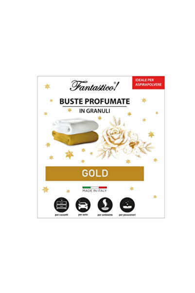 FANTASTICO Αποσμητικό χώρου σε σακουλάκι με κόκκους, Χρυσό Λουλούδι, 40γρ.
