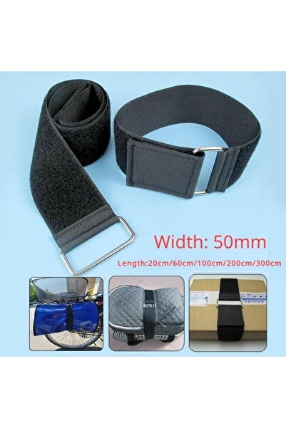 choice2 black 60cm 1pcs 50mm Width Velcro Nylon Cargo Straps Luggage Straps M...