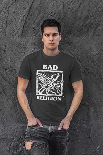 buzagi tasarım ürünleri Bad Religion Regular Fit Black Unisex T-Shirt