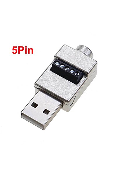 Choice4 5Pin Male USB 2.0 Connector Avoid Welding Plugs USB Type A Male Femal...
