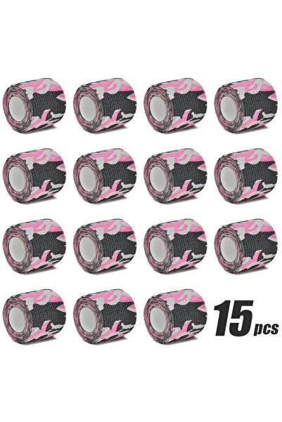 Choice12 2.5cmX4.8m 15Pc Pink camouflage 6/10/15PCS 4.8m Tape Outdoor Hunting...