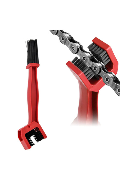 Choice4 1PC-red 1-3Pcs Motorcycle Road Bike Chain Clean Brush Portable Chain ...