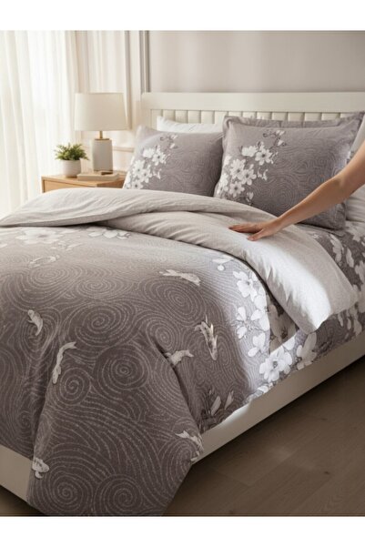 Özdilek Ranforce Ochiba Double Duvet Cover Set – 100% Cotton, Breathable